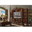 ACME Dresden Poly-Resin & Wood Entertainment Center Side Pier/Hutch - Cherry Oak