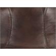 ACME Brancaster Adjustable Stool with Swivel in Vintage Brown Top Grain Leather