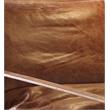 ACME Quoba Top Grain Leather Upholstery Accent Chair in Cocoa