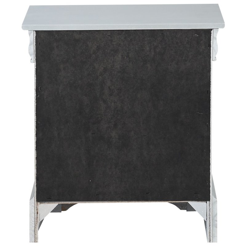 ACME Louis Philippe Nightstand in Platinum