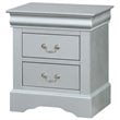 ACME Louis Philippe Nightstand in Platinum