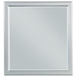 ACME Louis Philippe Wooden Rectangular Mirror in Platinum White