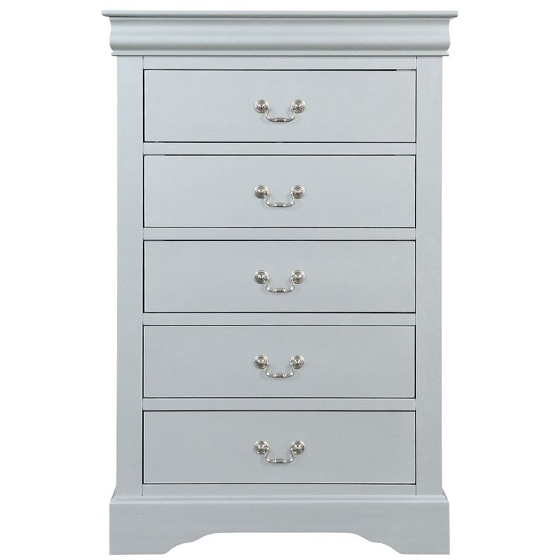 ACME Louis Philippe Chest in Platinum