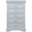 ACME Louis Philippe Chest in Platinum