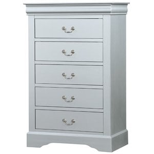 ACME Louis Philippe Chest in Platinum