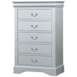 ACME Louis Philippe Chest in Platinum