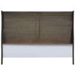 ACME Louis Philippe Eastern King Bed in Dark Gray