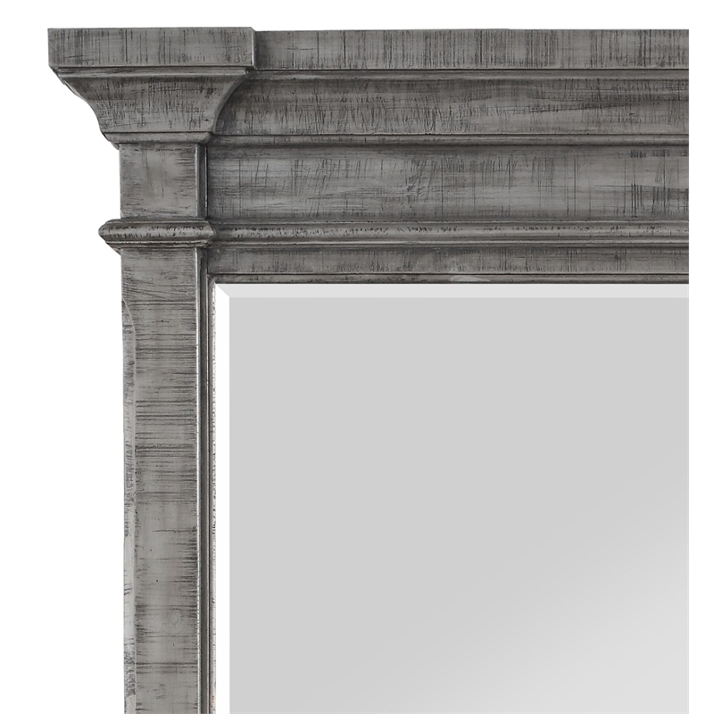 ACME Artesia Square Wooden Dresser Mirror in Salvaged Natural