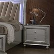 ACME Kaitlyn 2-Drawer Wooden Nightstand in Champagne White