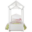 ACME Rapunzel Twin Bed in White
