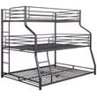 ACME Caius II Triple Bunk Bed in Gunmetal