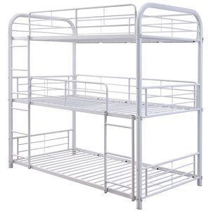 ACME Cairo Triple Twin Bunk Bed in White