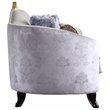 ACME Sheridan Fabric Upholstered Sofa with 7 Pillows in Cream Fabric