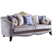 ACME Sheridan Fabric Upholstered Sofa with 7 Pillows in Cream Fabric
