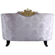 ACME Sheridan Chair with 2 Pillows in Cream Fabric