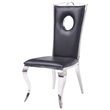 ACME Furniture Cyrene Side Chair (Set of 2) in PU and Stainless Steel