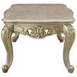 ACME Gorsedd Rectangular Marble Top Coffee Table in Golden Ivory