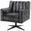 ACME Furniture Brancaster Swivel Leather Executive Office Chair in Black