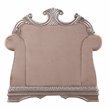 Acme Northville Upholstered Chair with 1 Pillow in Velvet and Antique Silver