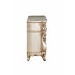 Acme Gorsedd 6-Drawer Wooden Dresser with Marble Top in Golden Ivory