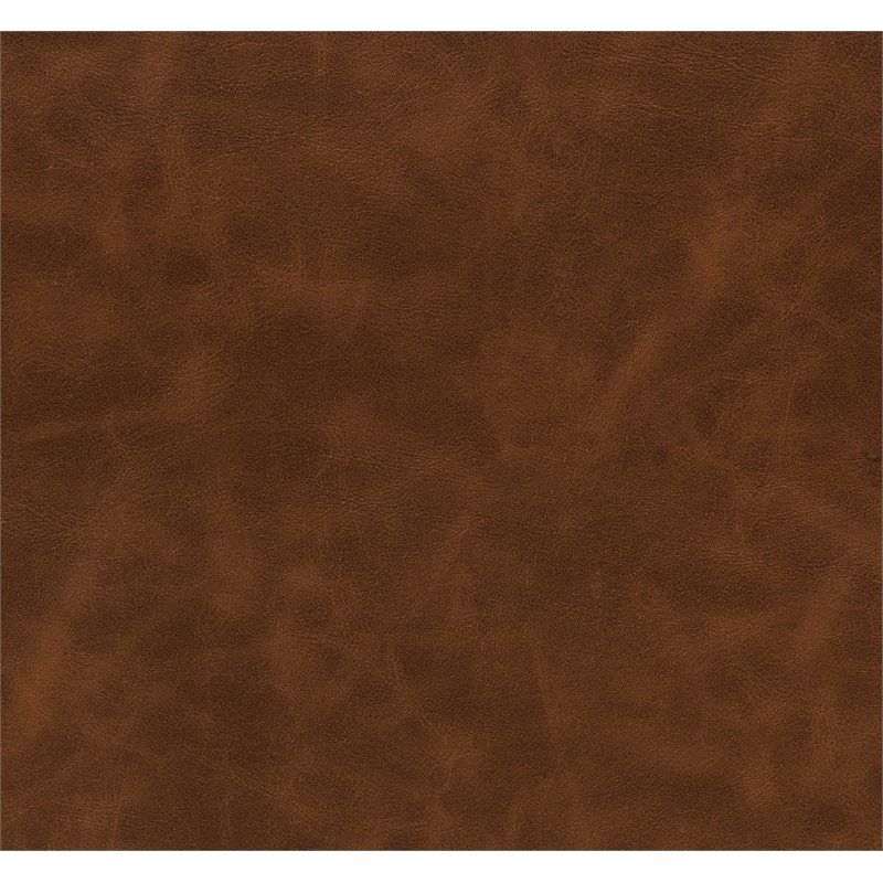 ACME Teague Faux Leather Upholstery Accent Chair with Flared Armrest in Brown