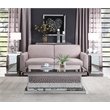 Acme Nysa End Table in Mirrored and Faux Crystals