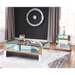 Acme Nysa Coffee Table in Mirrored and Faux Crystals