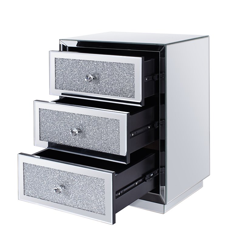 Acme Rekha End Table in Mirrored