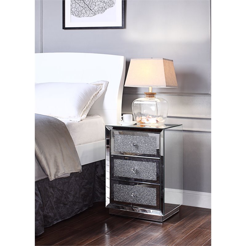 Acme Rekha End Table in Mirrored