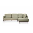 ACME Tampa Right Facing Leather Sectional in Airy Green