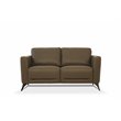 ACME Malaga Leather Loveseat in Espresso