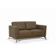 ACME Malaga Leather Loveseat in Espresso