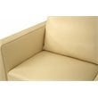 ACME Malaga Leather Sofa in Cream Beige