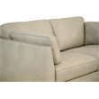 ACME Matias Leather Loveseat in Dusty White