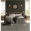 ACME Brancaster Leather Queen Platform Bed with Storage in Retro Brown and Gray