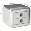 ACME Brancaster 2 Drawer End Table in Chrome