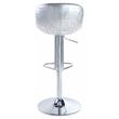 ACME Brancaster Swivel Adjustable Bar Stool in Vintage Brown Top Grain Leather