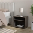 ACME Brancaster Nightstand with Nailhead Trim in Gray