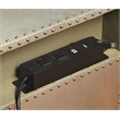 ACME Brancaster Nightstand with Nailhead Trim in Gray