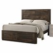 ACME Elettra Queen Panel Bed in Antique Walnut