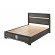 ACME Naima King Bed with Storage in Gray