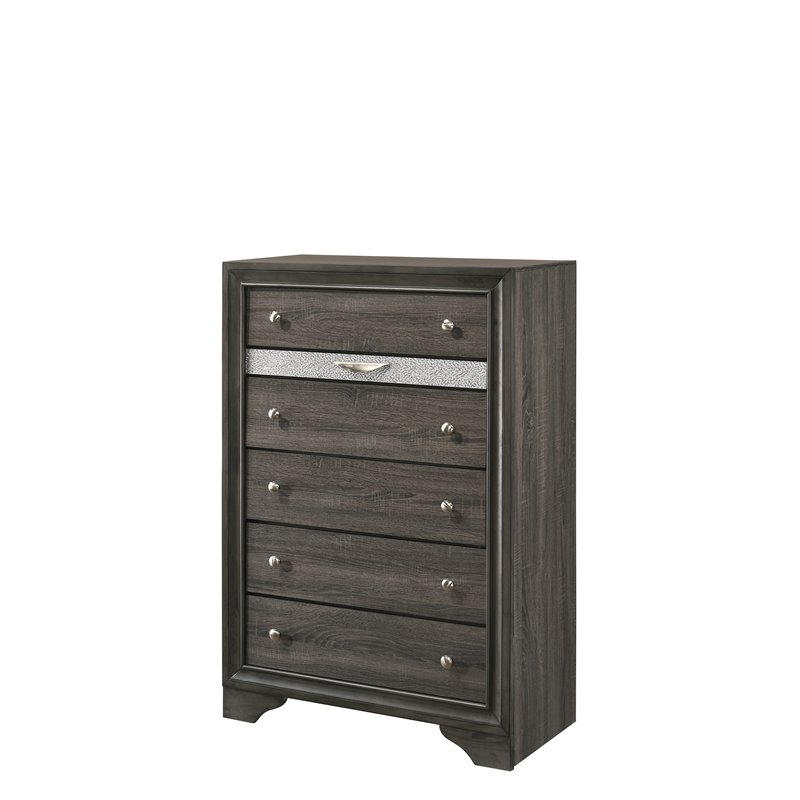 ACME Naima Wood Chest in Gray