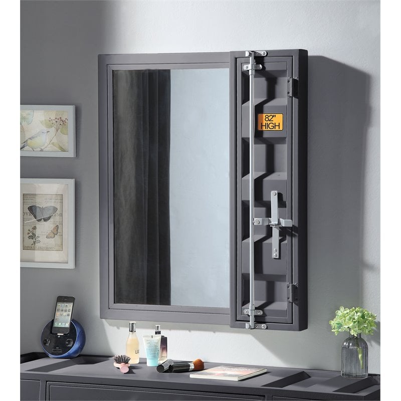 ACME Cargo Vanity Mirror in Gunmetal