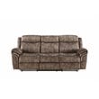 ACME Zubaida Velvet Motion Reclining Sofa with USB Dock in 2-Tone Chocolate