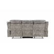 ACME Zubaida Velvet Reclining Sofa with USB Dock in 2-Tone Gray