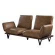 ACME Narech Top Grain Leather Sofa with Swivel in Nutmeg