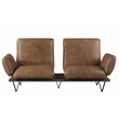 ACME Narech Top Grain Leather Sofa with Swivel in Nutmeg