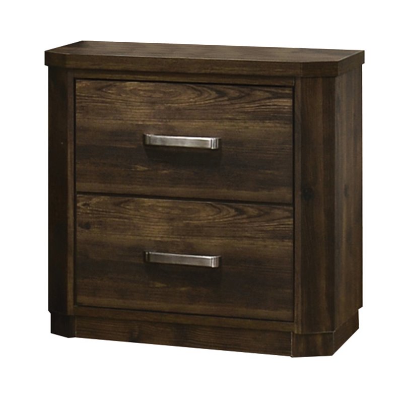 ACME Elettra Nightstand in Antique Walnut