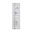 ACME Cargo Wardrobe Metal Armoire with 1 Door in White