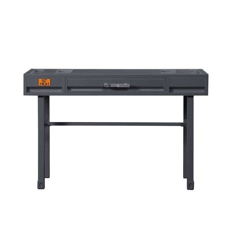 ACME Cargo Wood Vanity Desk in Gunmetal Gray